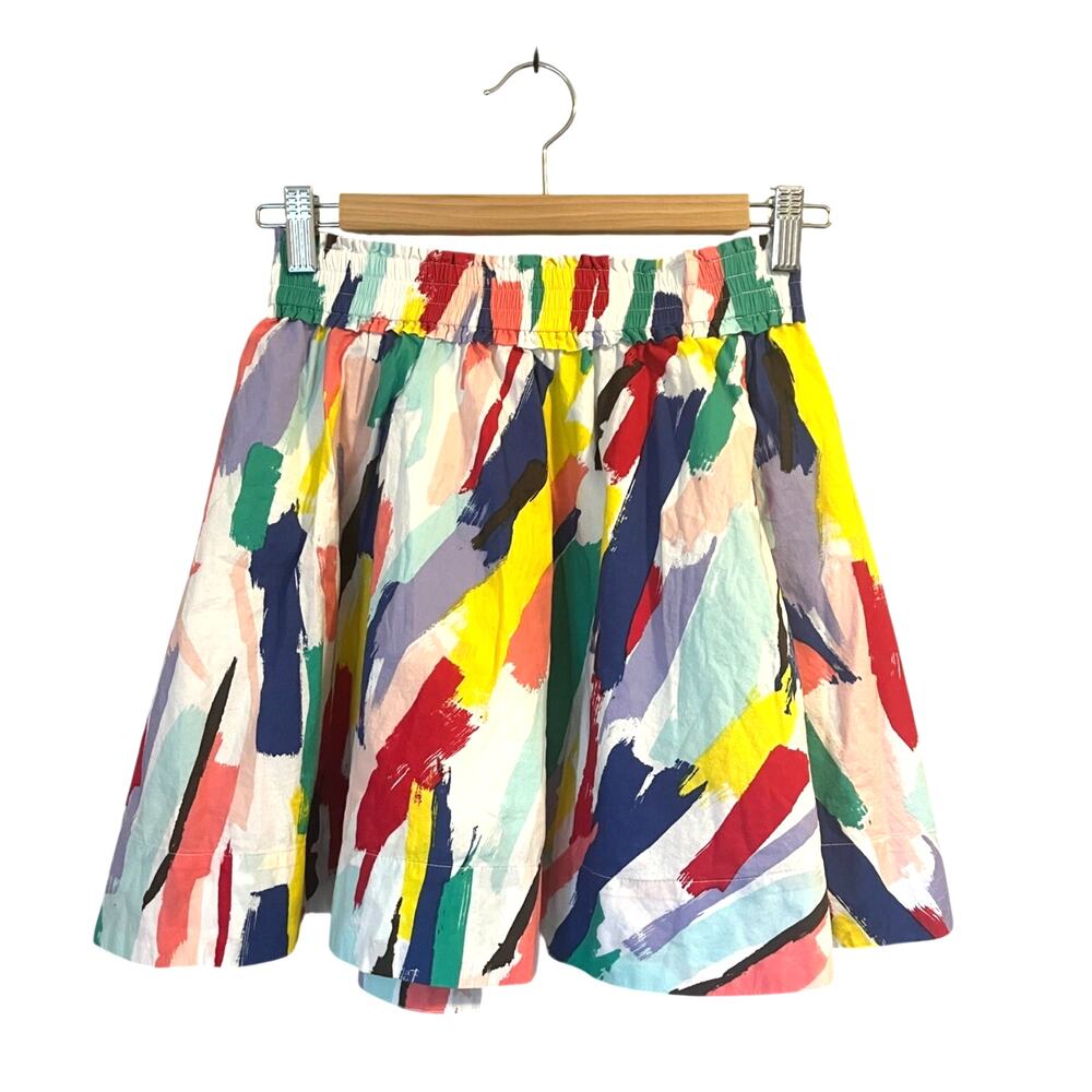 Kate Spade Girls sz. L or 12Yrs Multi Colored Brush Strokes Pull-on Lined Skirt